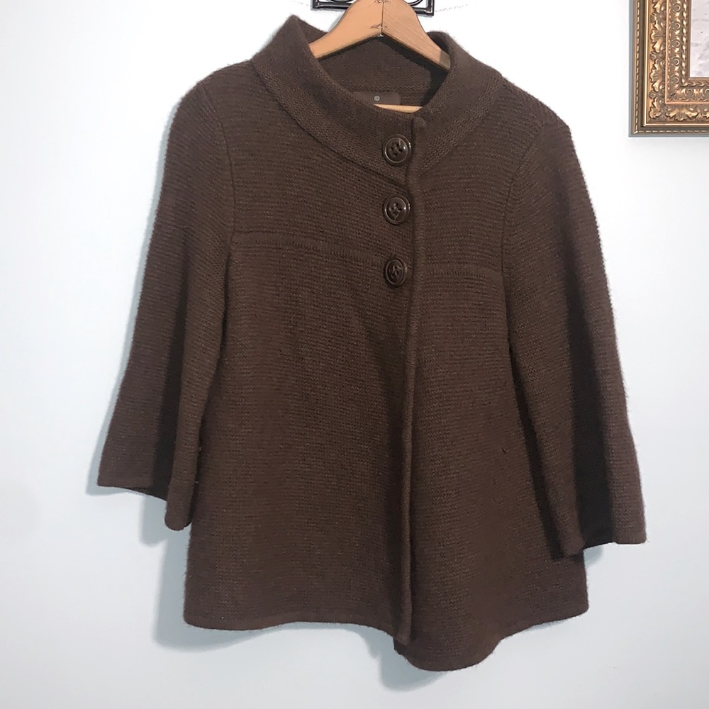 Fenn Wright Manson brown lambs wool sweater
